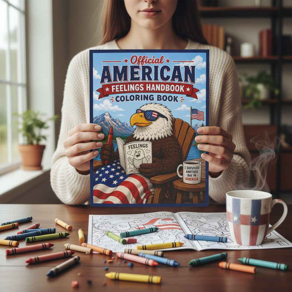 Official American Feelings Handbook Coloring Book - Books, Coloring - EpiAl's Shop