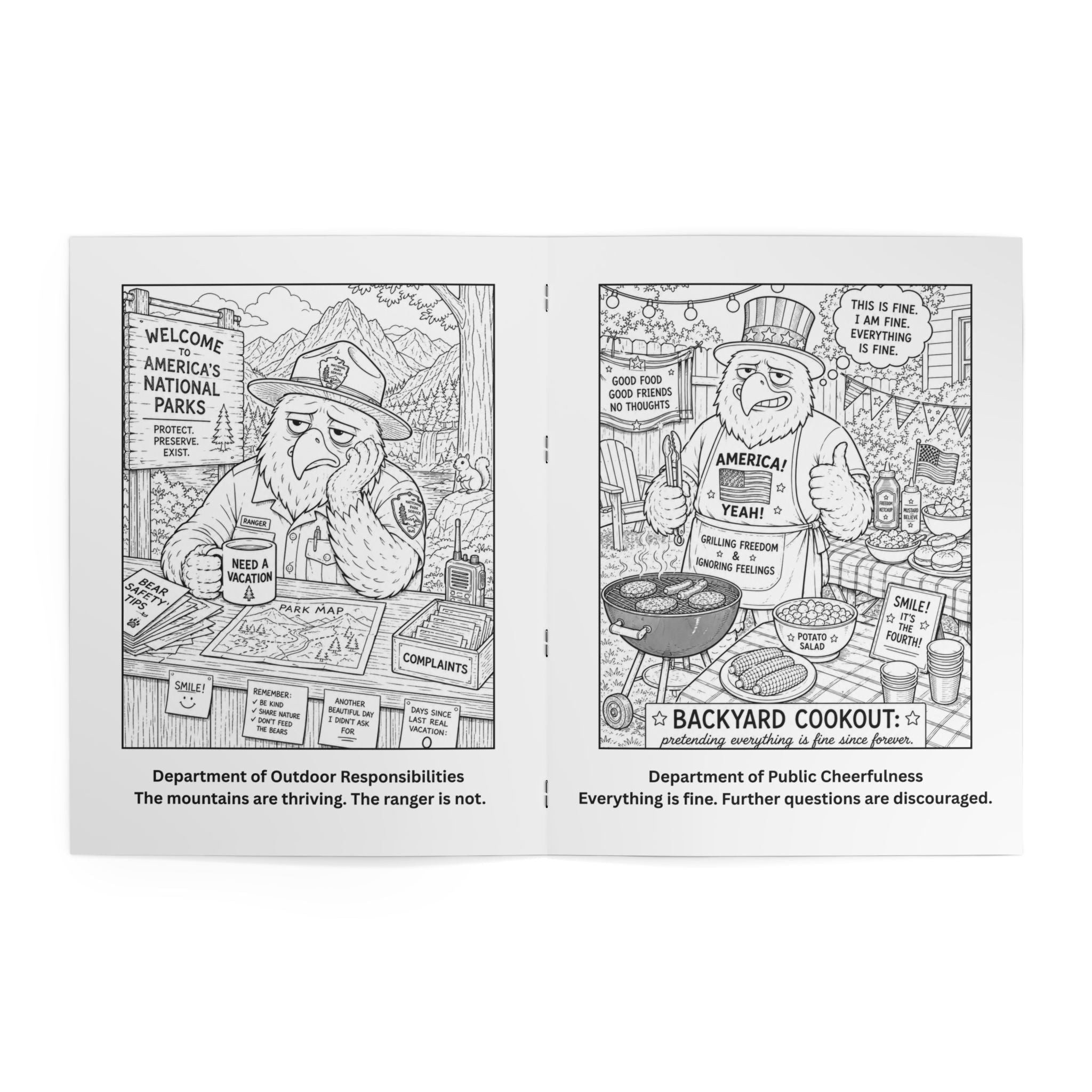 Official American Feelings Handbook Coloring Book - Books, Coloring - EpiAl's Shop