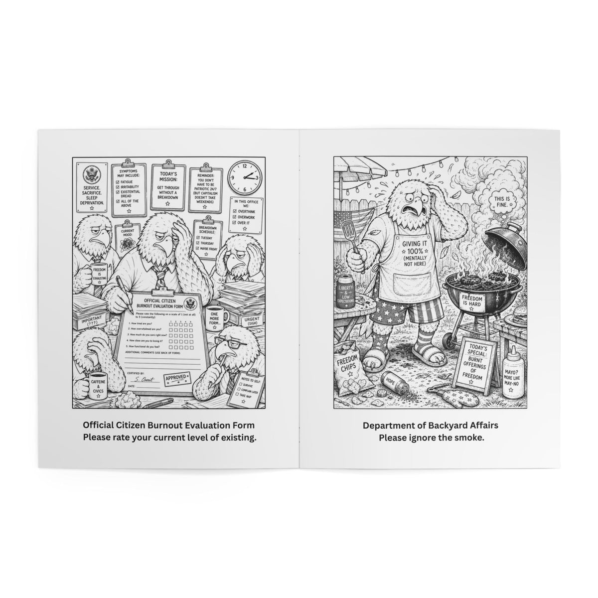 Official American Feelings Handbook Coloring Book - Books, Coloring - EpiAl's Shop