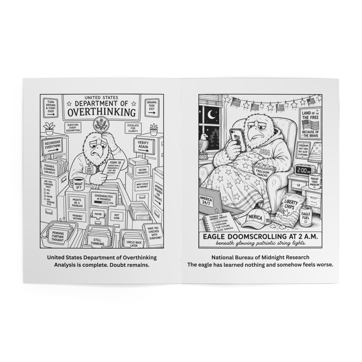 Official American Feelings Handbook Coloring Book - Books, Coloring - EpiAl's Shop