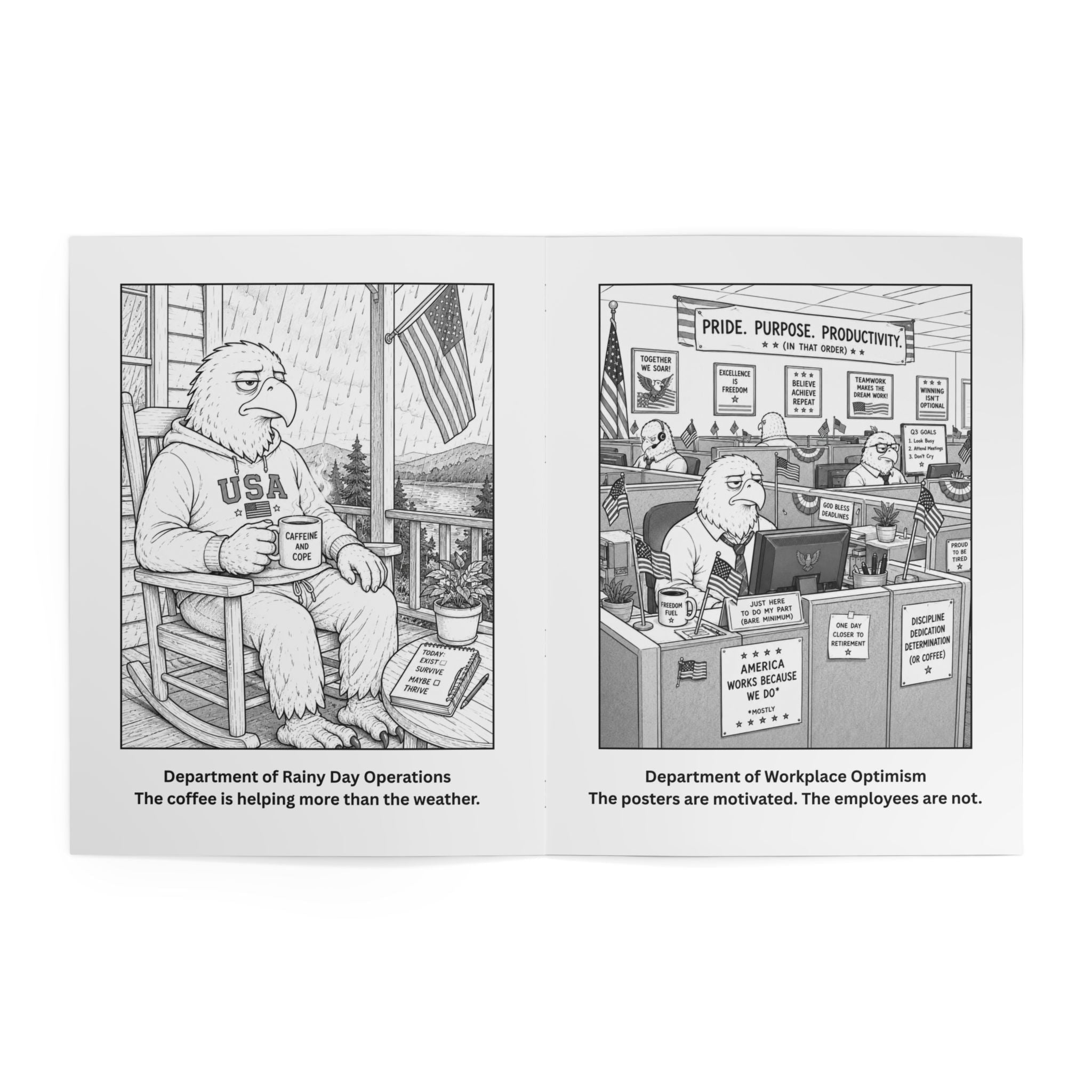 Official American Feelings Handbook Coloring Book - Books, Coloring - EpiAl's Shop