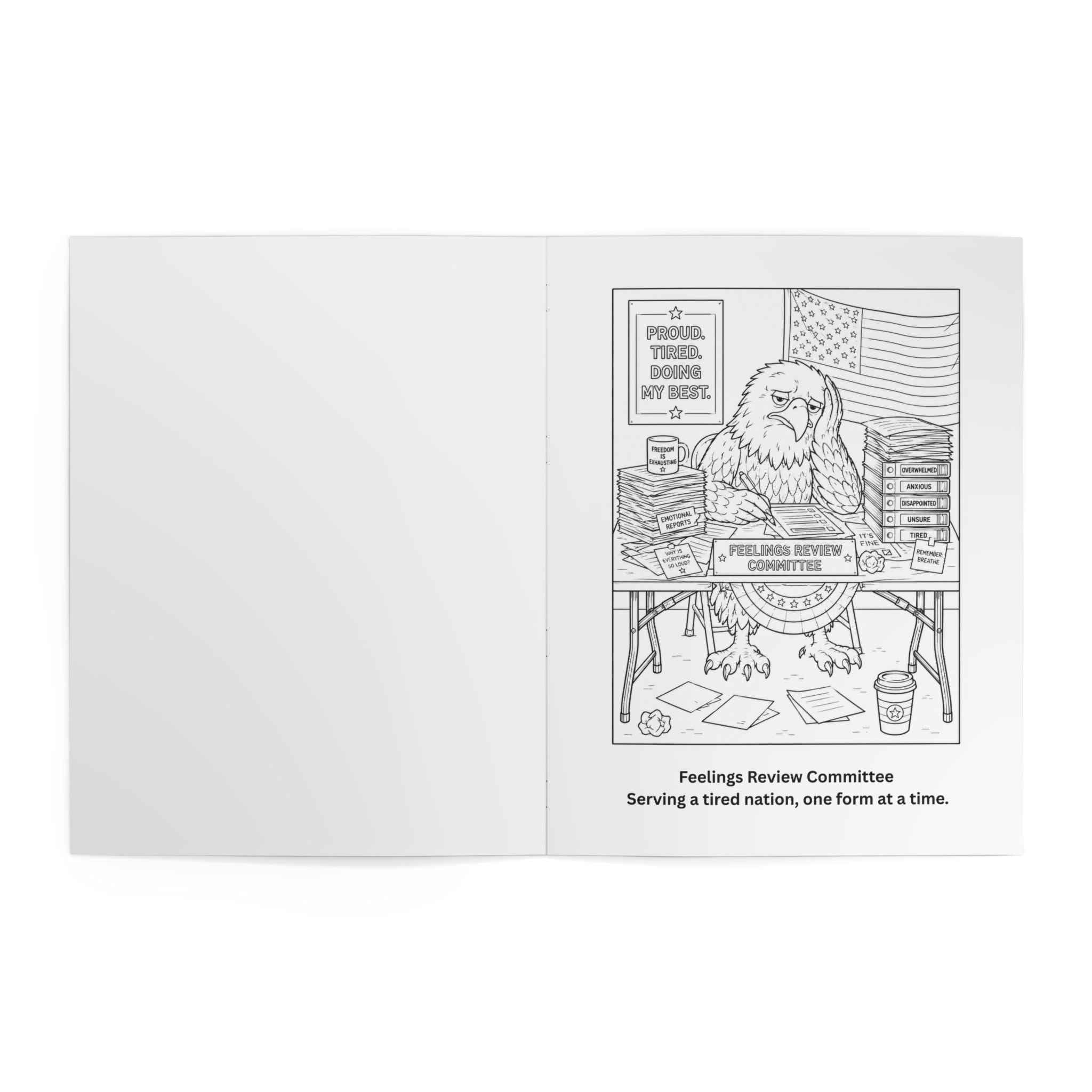 Official American Feelings Handbook Coloring Book - Books, Coloring - EpiAl's Shop