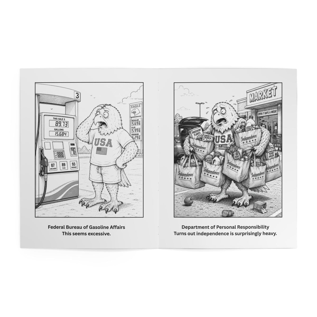 Official American Feelings Handbook Coloring Book - Books, Coloring - EpiAl's Shop