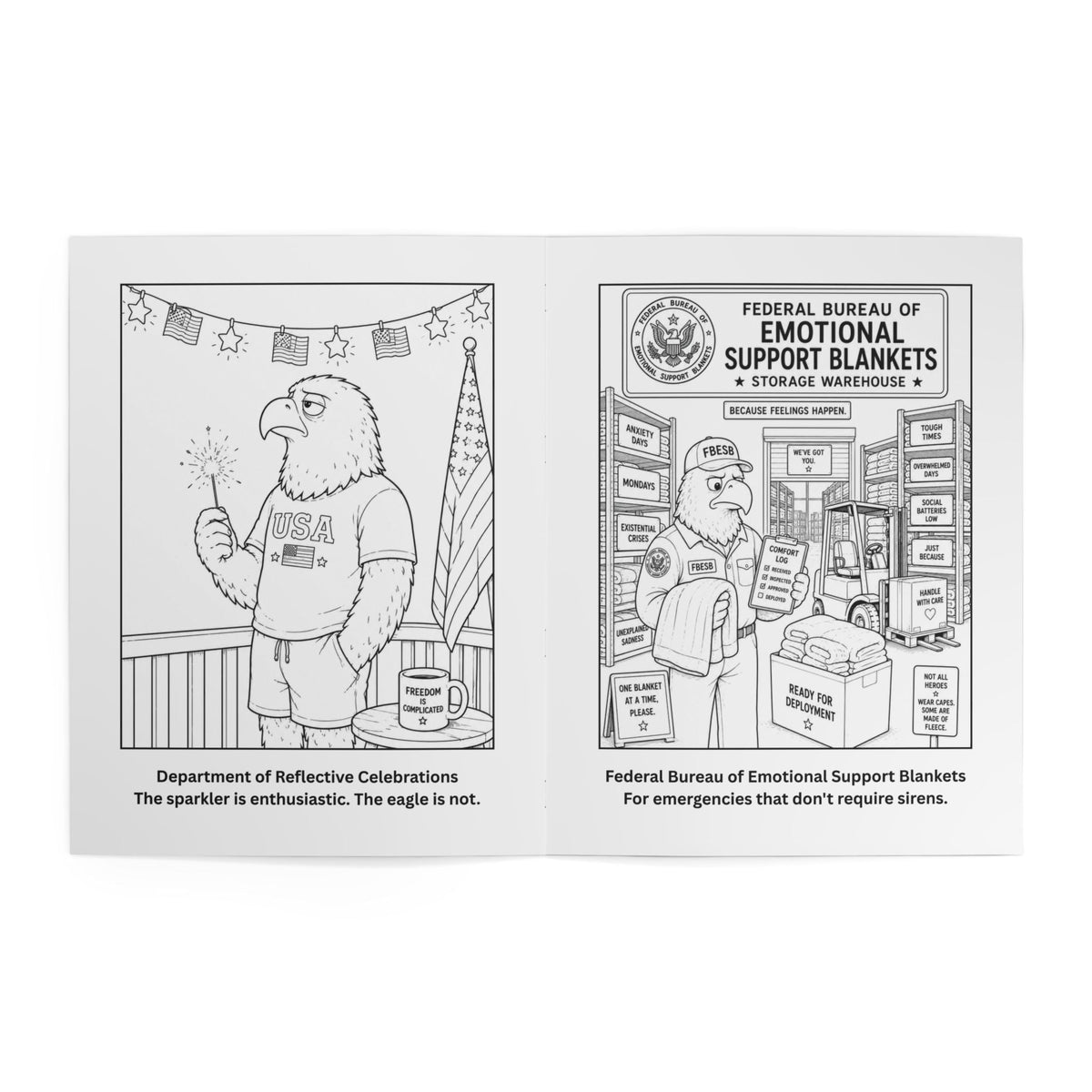 Official American Feelings Handbook Coloring Book - Books, Coloring - EpiAl's Shop