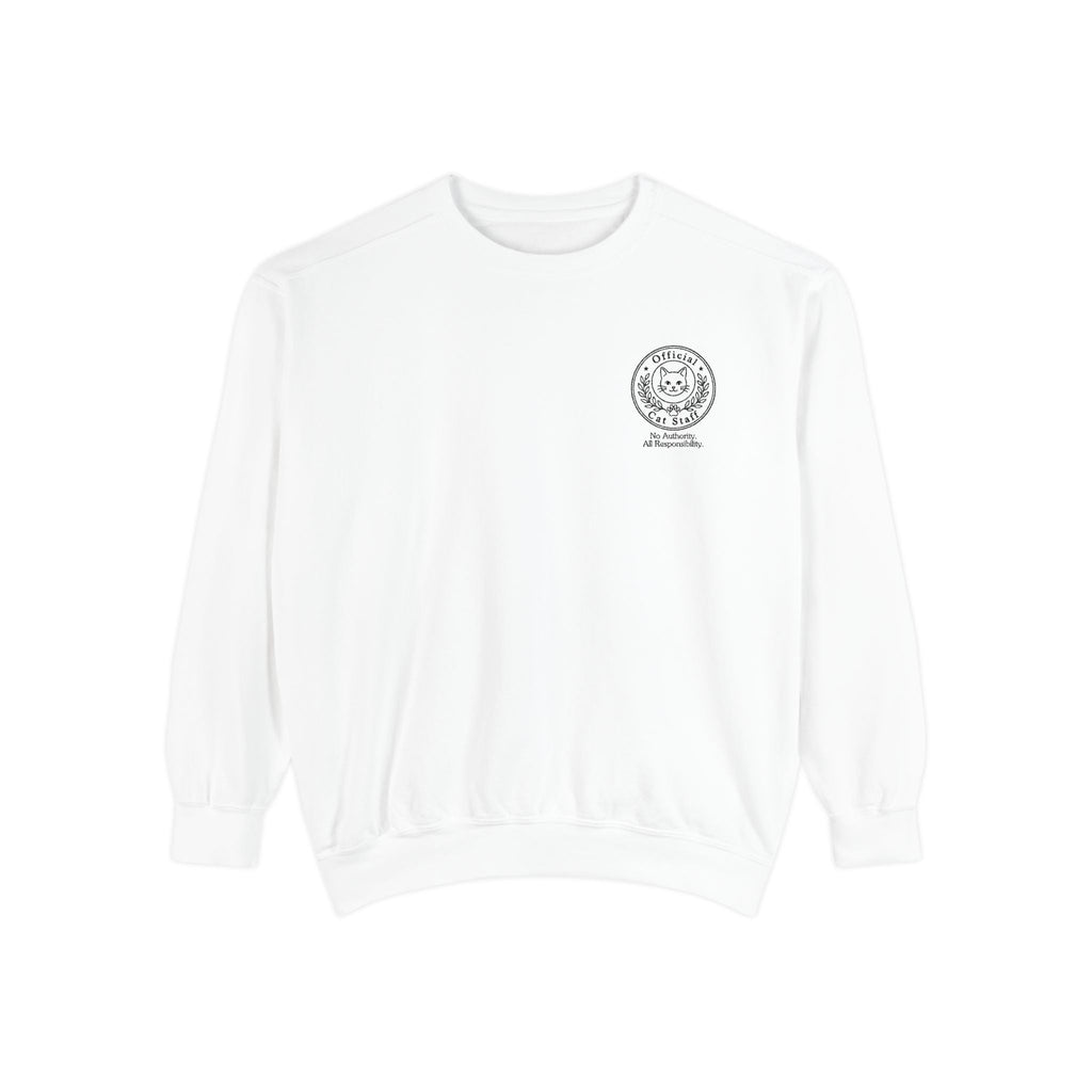 Official Cat Staff Embroidered Relaxed-Fit Sweatshirt - Clothing, Unisex, Sweatshirts - EpiAl's Shop