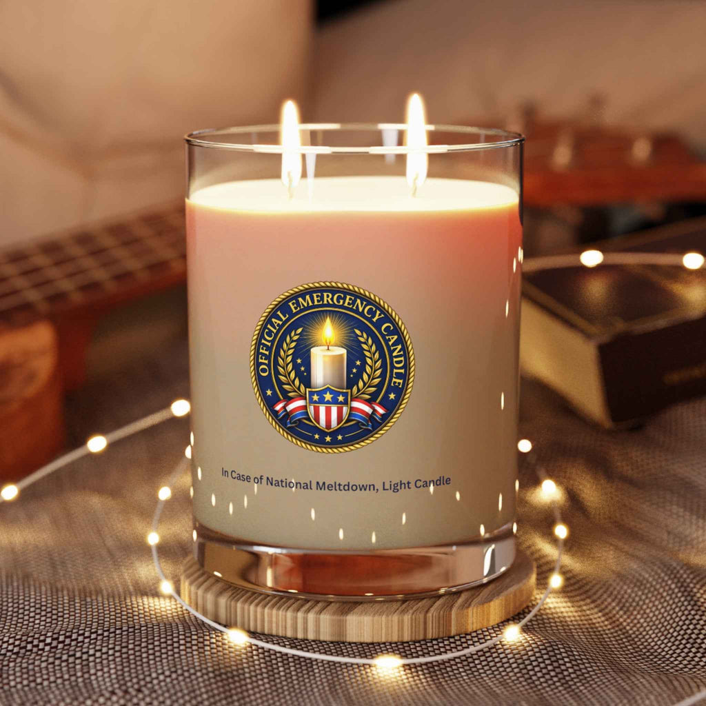 Official Emergency Candle – “In Case of National Meltdown” Patriotic Novelty Candle (11 oz) - Decor, Candles, Scented - EpiAl's Shop