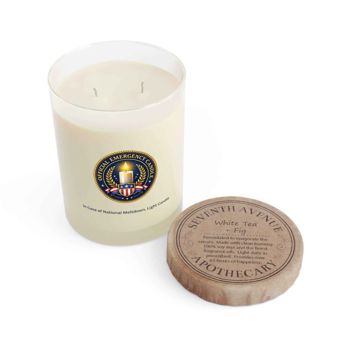 Official Emergency Candle – “In Case of National Meltdown” Patriotic Novelty Candle (11 oz) - Decor, Candles, Scented - EpiAl's Shop