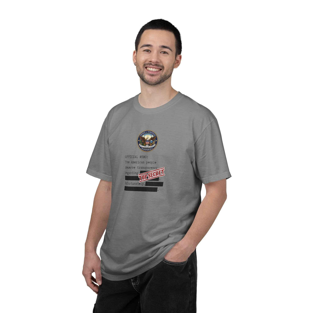 Official Memo “Top Secret” Unisex T-Shirt – Redacted Transparency Graphic Tee - Clothing, Women, T-Shirts - EpiAl's Shop