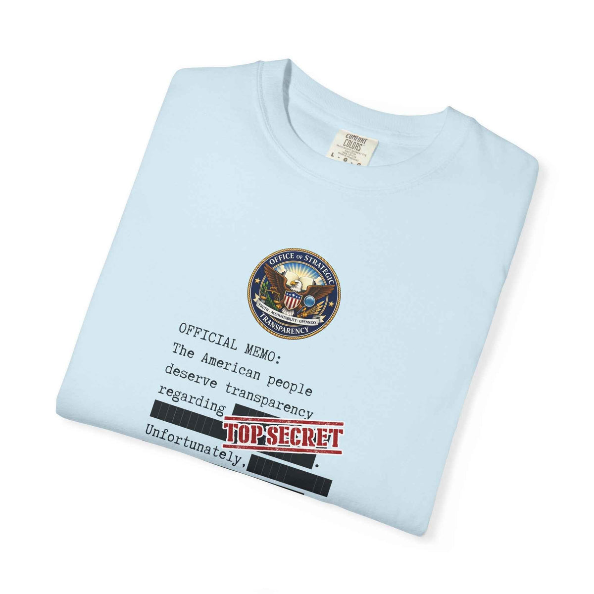 Official Memo “Top Secret” Unisex T-Shirt – Redacted Transparency Graphic Tee - Clothing, Women, T-Shirts - EpiAl's Shop