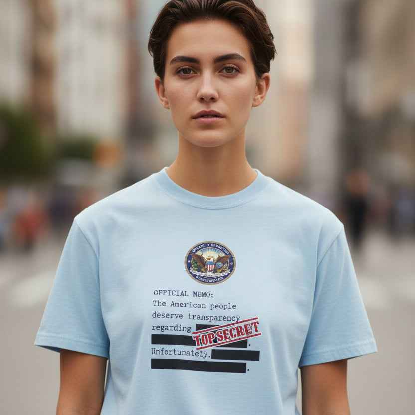 Official Memo “Top Secret” Unisex T-Shirt – Redacted Transparency Graphic Tee - Clothing, Women, T-Shirts - EpiAl's Shop