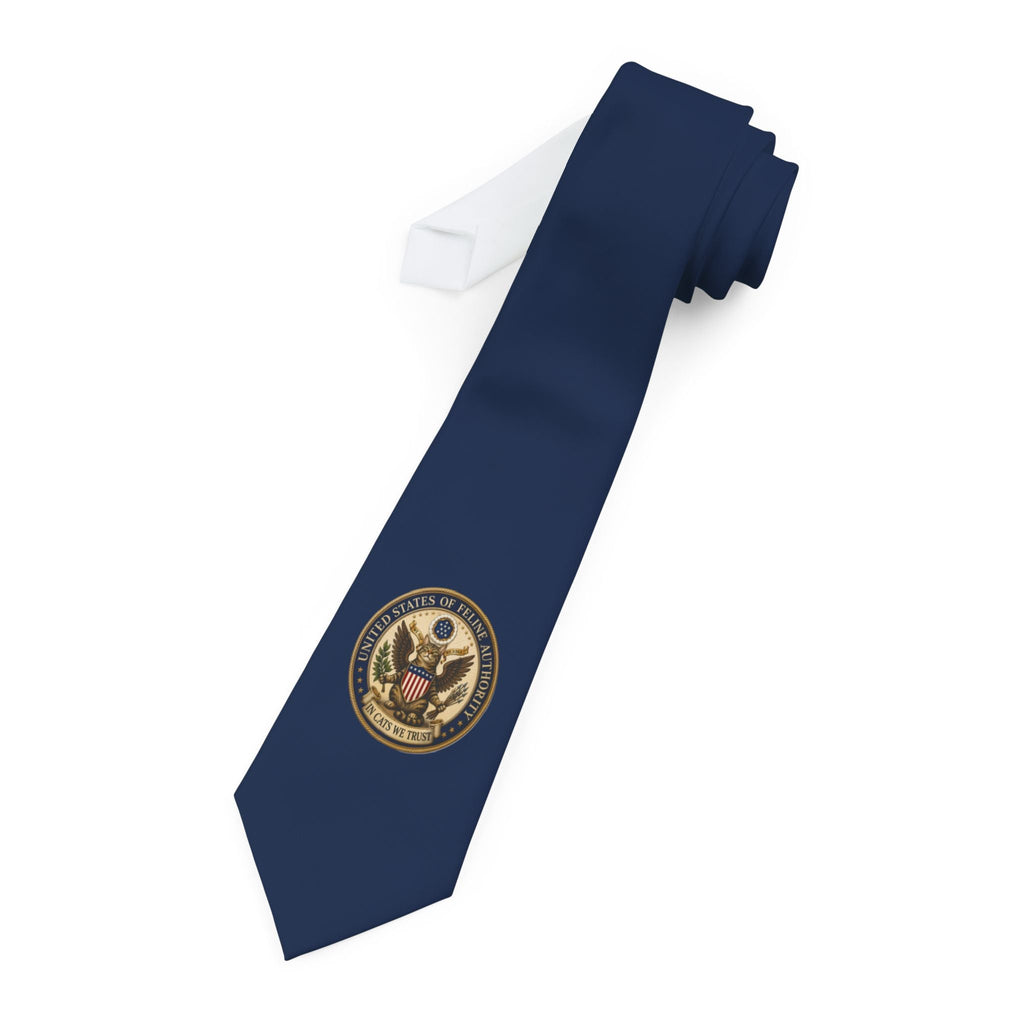 Official United States of Feline Authority Necktie | Patriotic Cat Statement Tie - Clothing, Men, Neckties - EpiAl's Shop