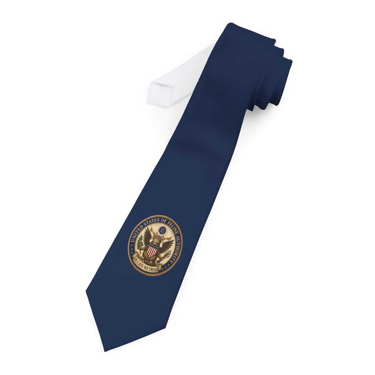 Official United States of Feline Authority Necktie | Patriotic Cat Statement Tie - Clothing, Men, Neckties - EpiAl's Shop