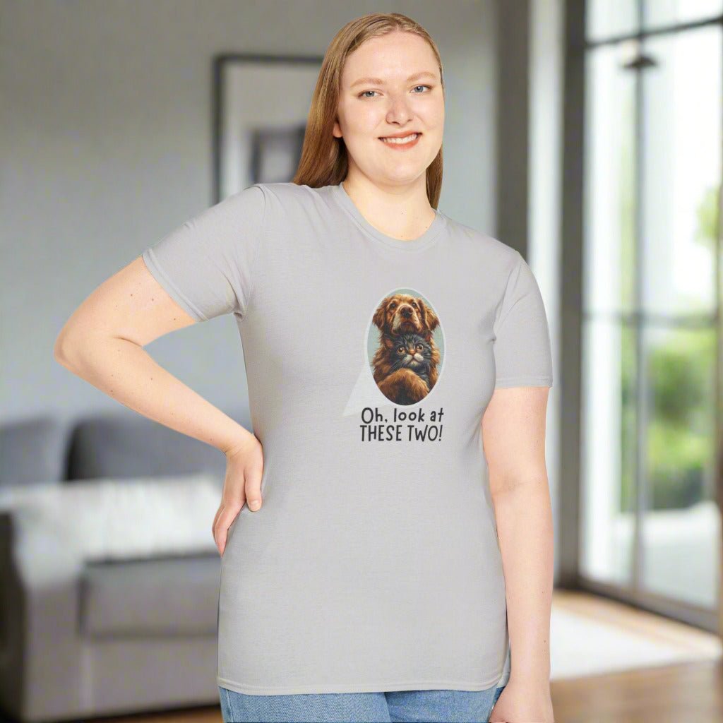 Oh Look at These Two! Unisex Softstyle T-Shirt - Clothing, T-shirts - EpiAl's Shop
