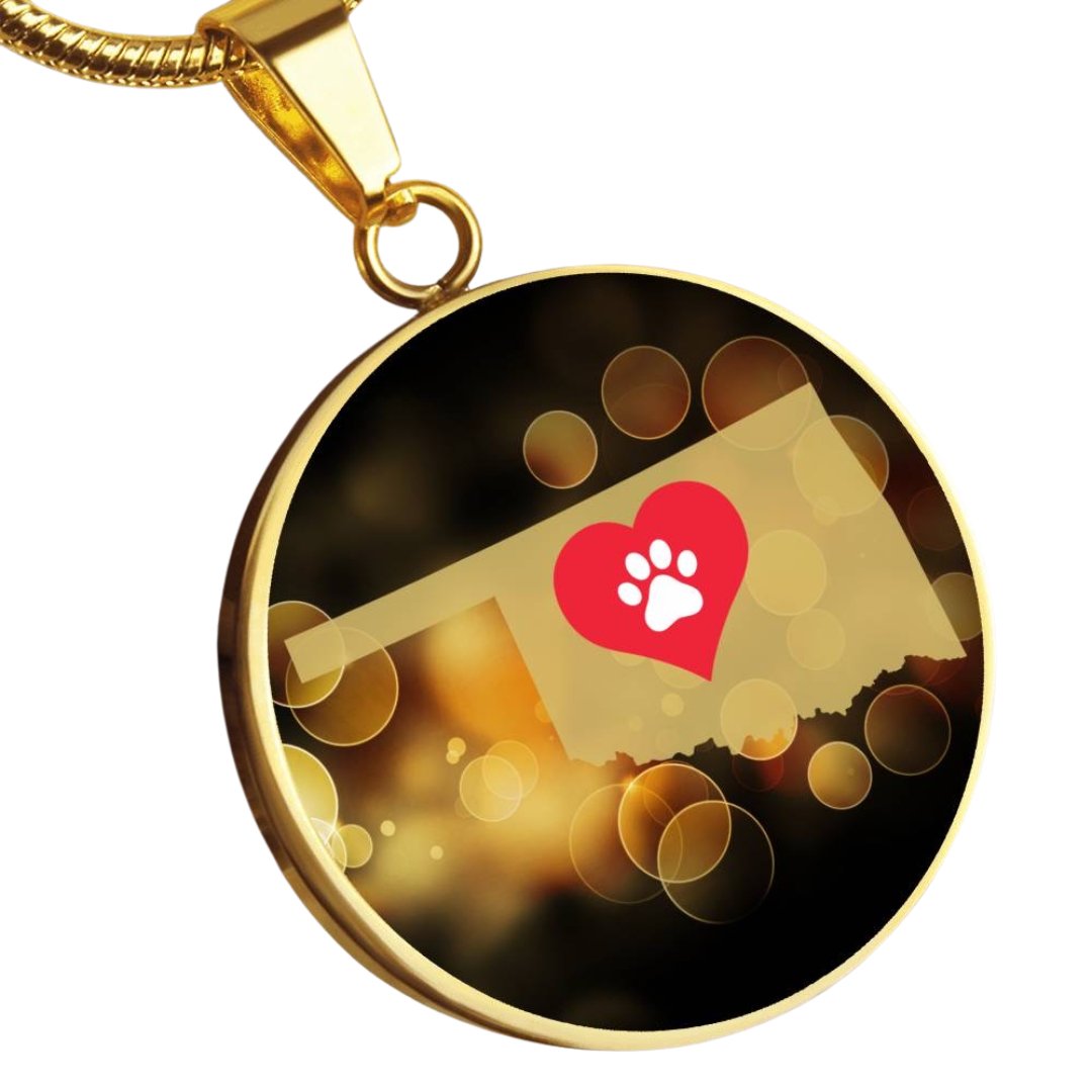 Oklahoma luvs Cats Necklace - Jewelry - Epileptic Al’s Shop
