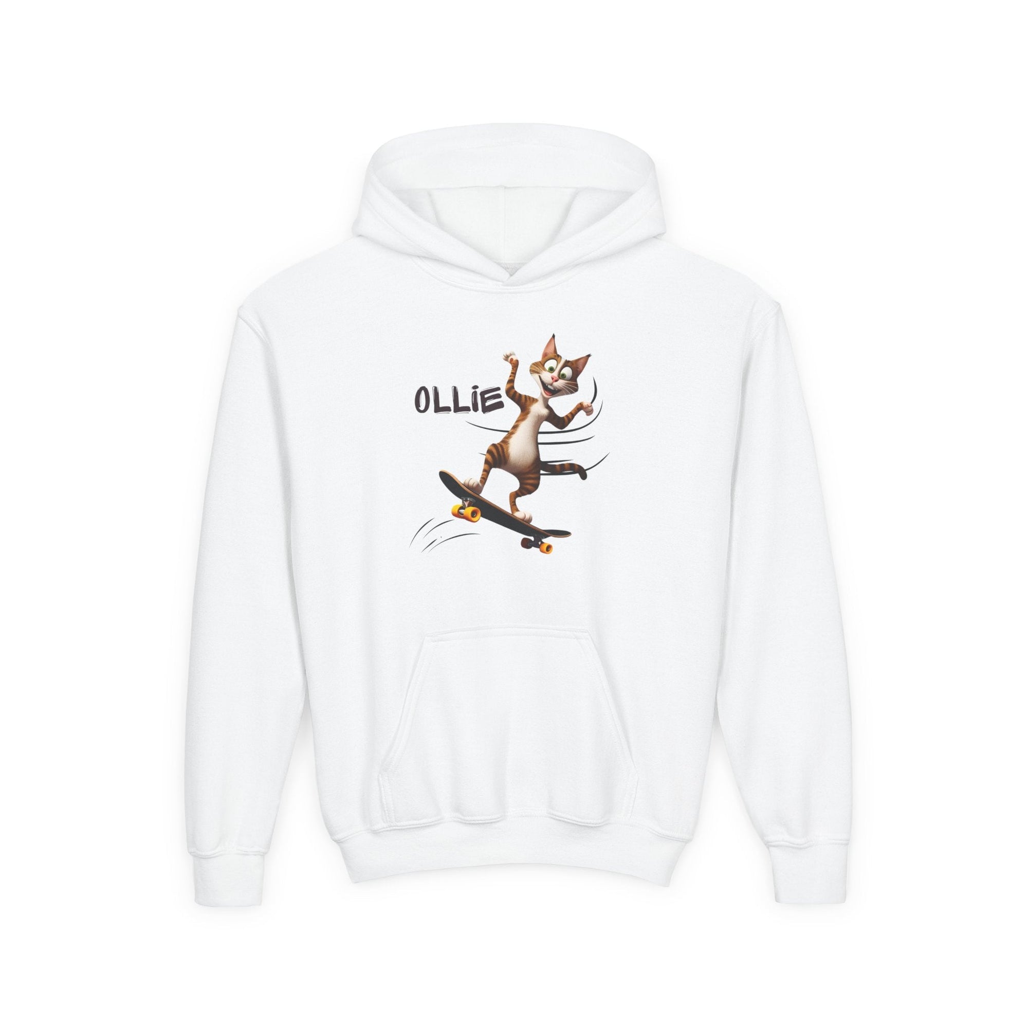 Ollie Cat Youth Hoodie - Cool & Fun Sweatshirt for Kids - Clothing, Kids & Infants - EpiAl's Shop
