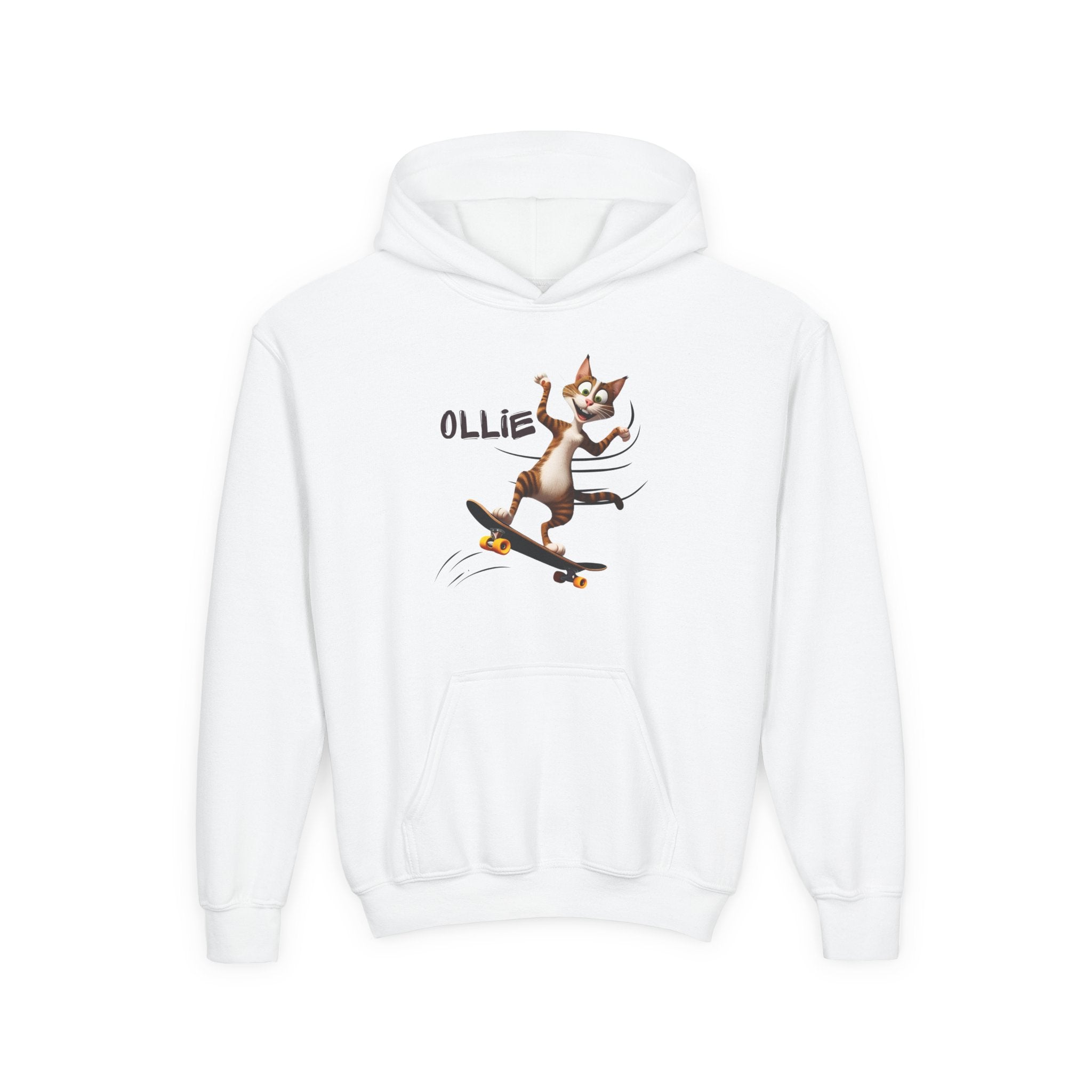 Ollie Cat Youth Hoodie - Cool & Fun Sweatshirt for Kids - Clothing, Kids & Infants - EpiAl's Shop