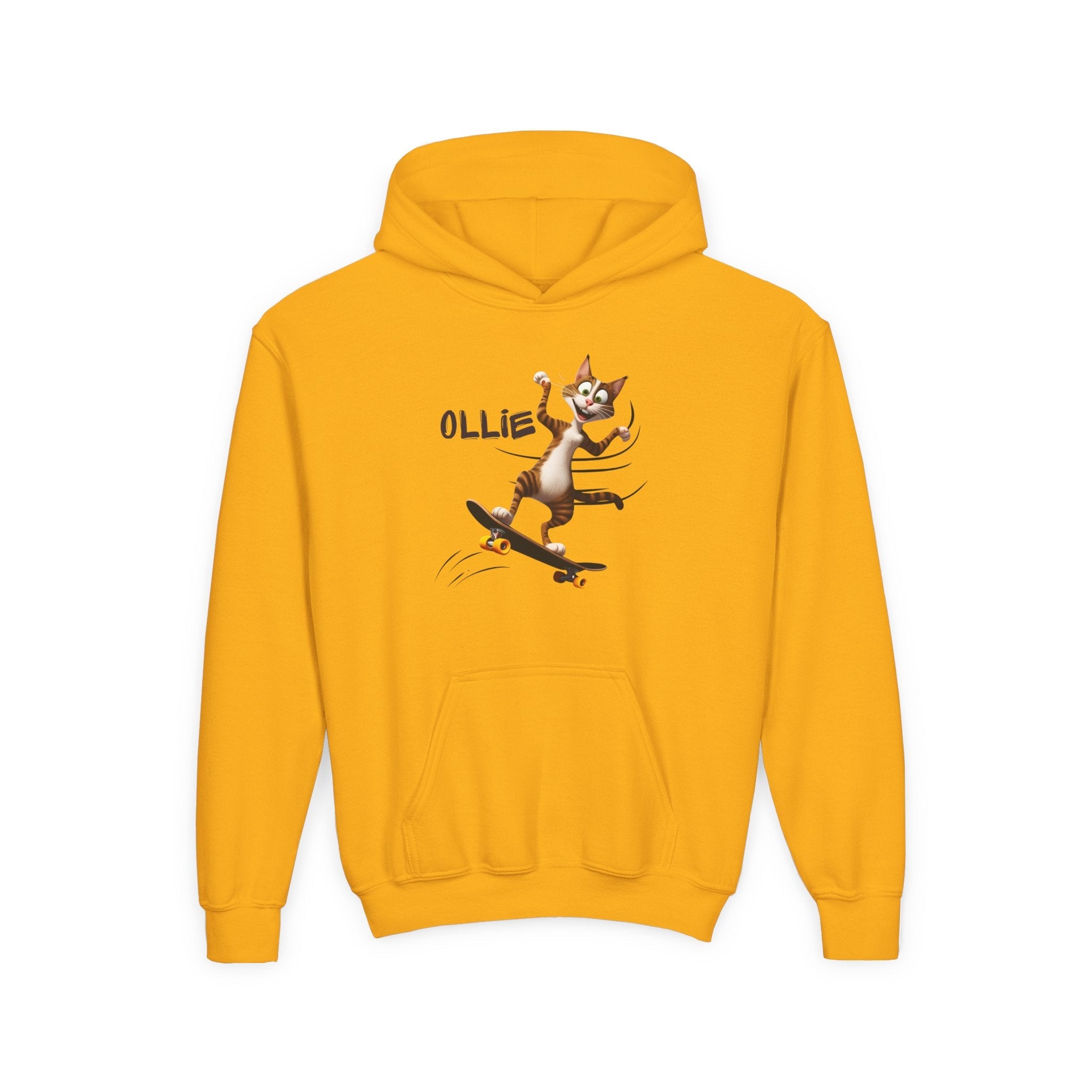 Ollie Cat Youth Hoodie - Cool & Fun Sweatshirt for Kids - Clothing, Kids & Infants - EpiAl's Shop