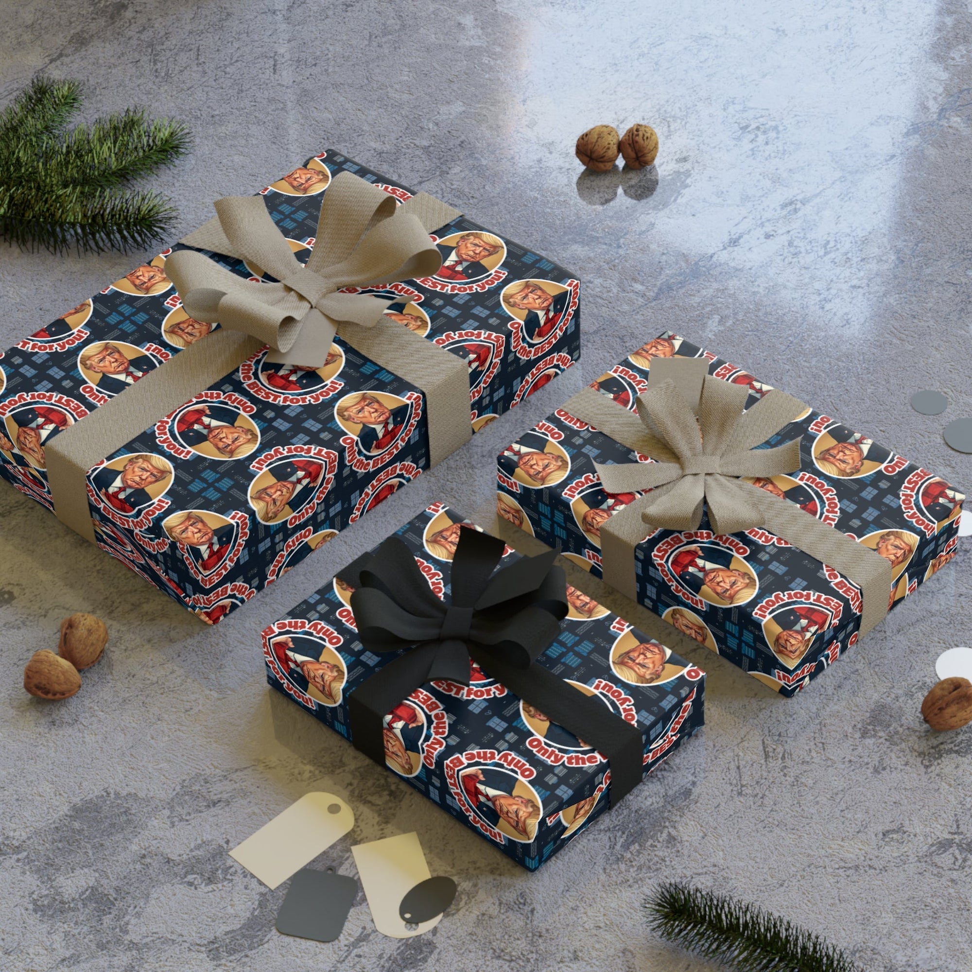 Only the Best Gift Wrap Paper Roll featuring Trump - Paper Products, Gift Wrapping Paper - EpiAl's Shop