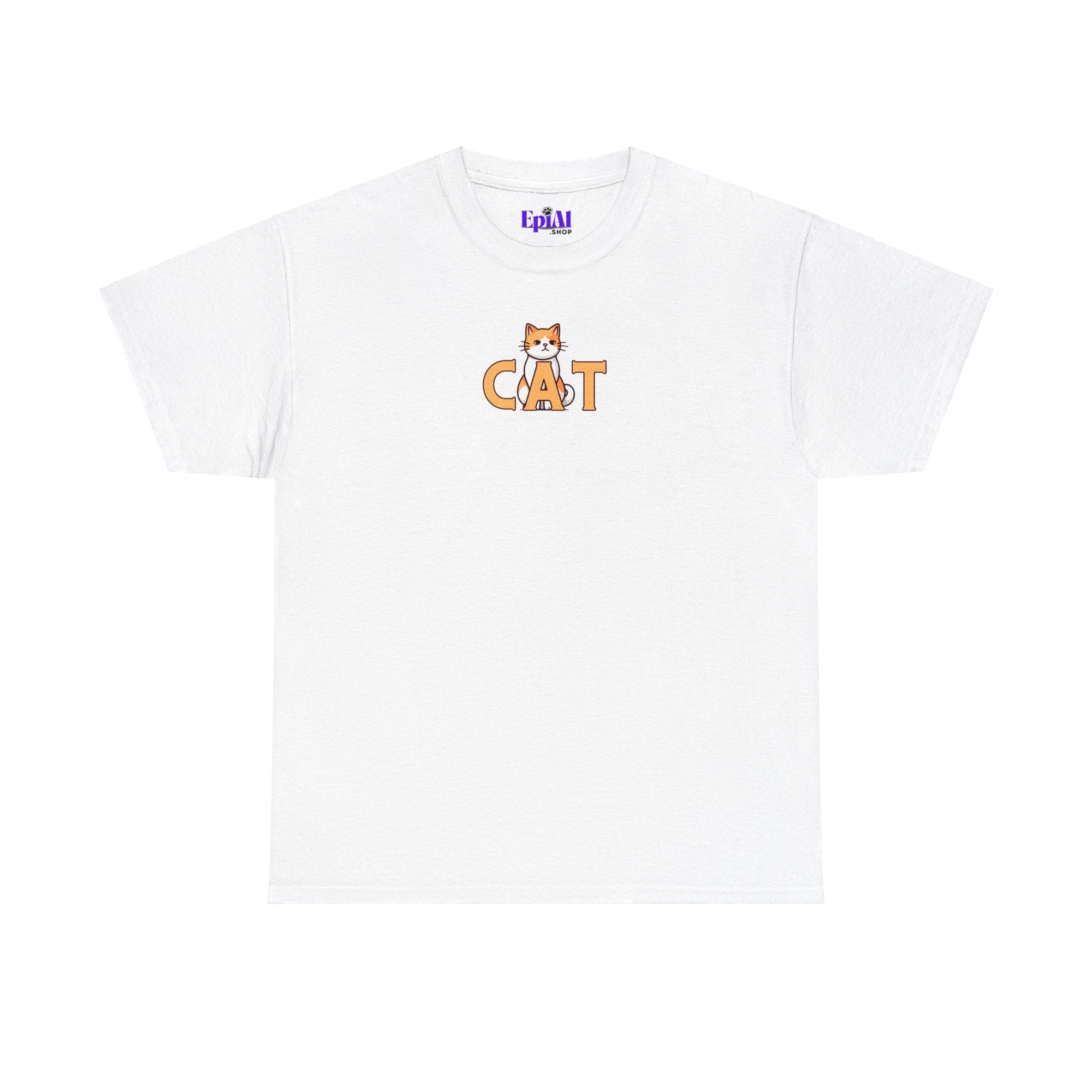 Orange Cat Unisex Heavy Cotton Tee - T - Shirt - Epileptic Al’s Shop