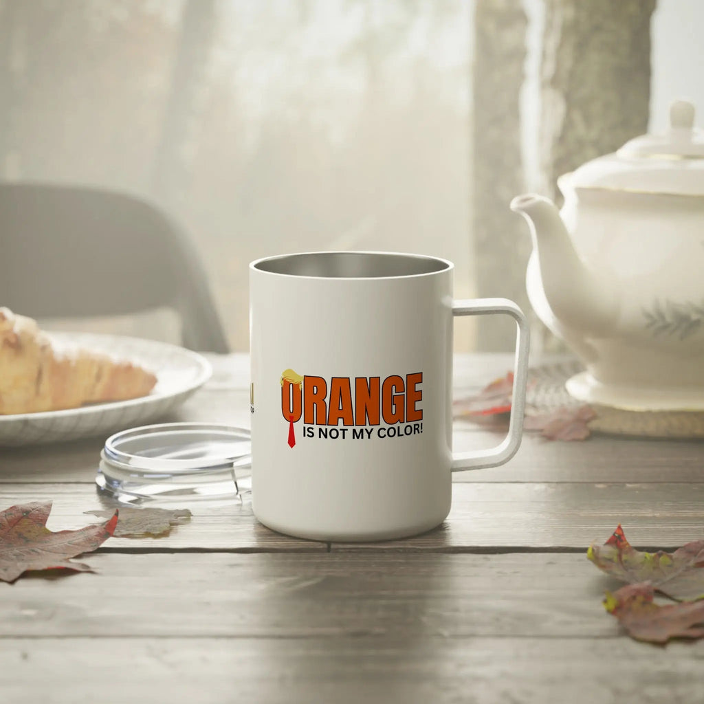 Orange Is Not My Color Insulated Coffee Mug - 10oz - Drinkware, Coffee Mugs - EpiAl's Shop