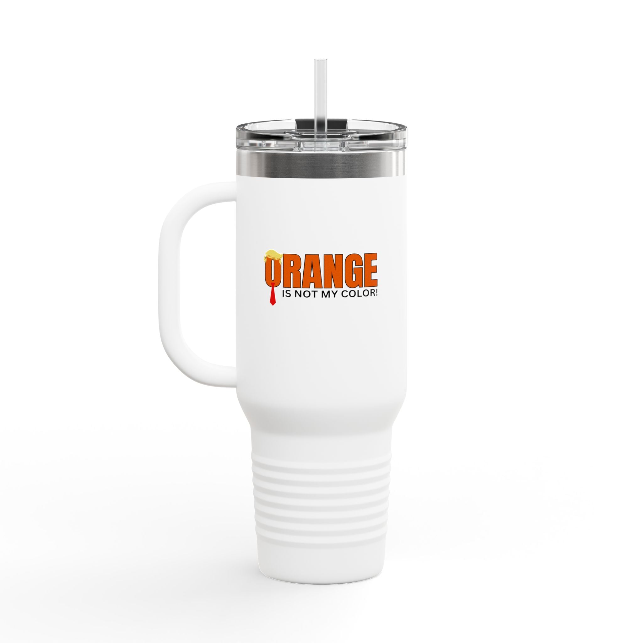 Orange Is Not My Color Insulated Travel Mug – 40oz Personal Drink Companion - Drinkware, Travel Mugs - EpiAl's Shop