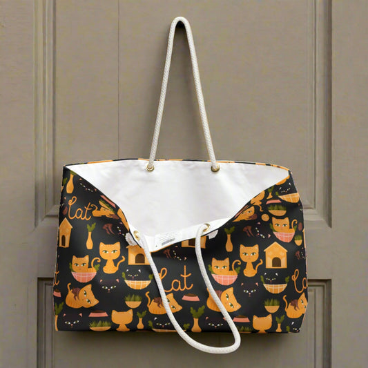Orange Kitties Weekender Bag - Bags - Epileptic Al’s Shop