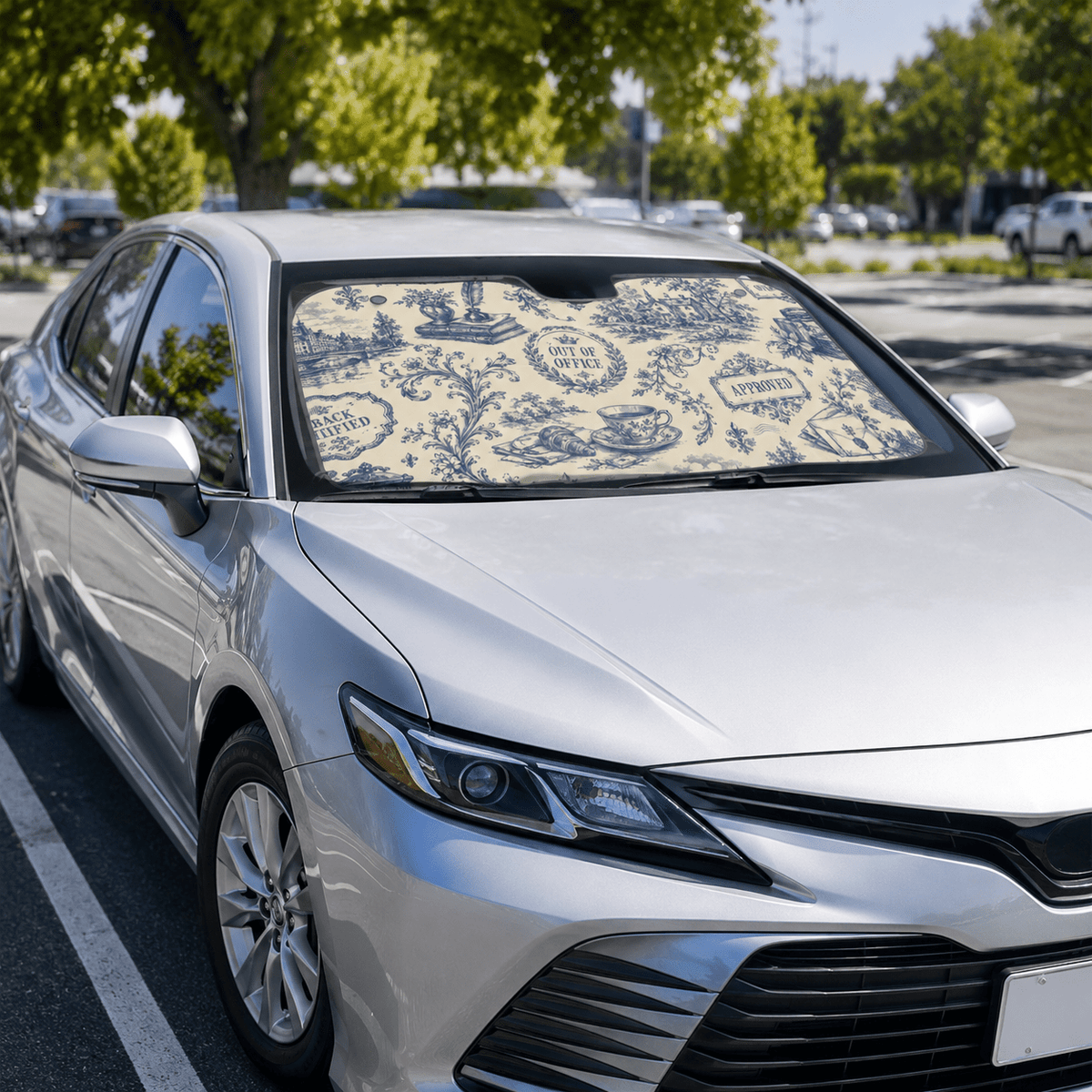 Out of Office Toile Auto Sunshade - Vehicle Sunshades - EpiAl's Shop