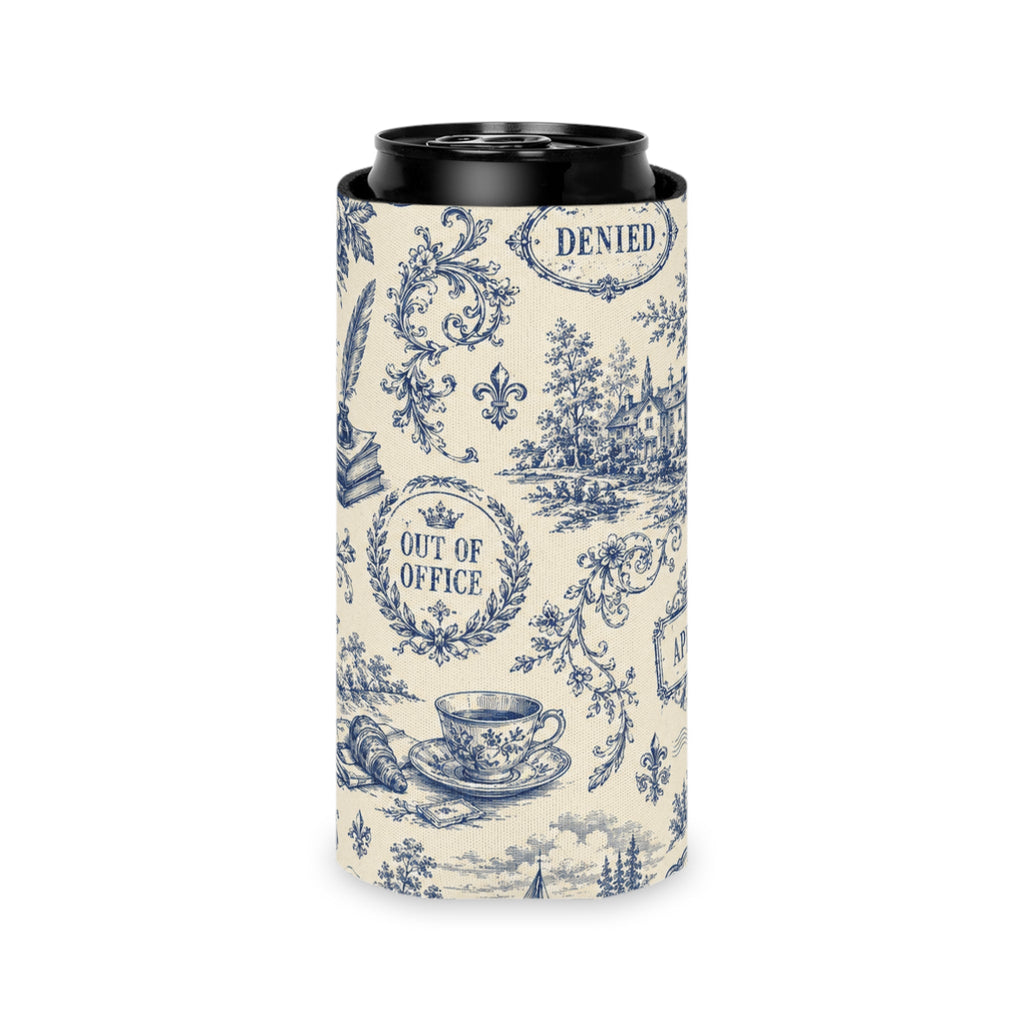 Out of Office Toile Can Cooler - Koozies, Can & Bottle - EpiAl's Shop