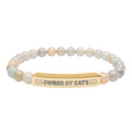Owned by Cats Natural Stone Bar Bracelet - Jewelry, Bracelets - EpiAl's Shop