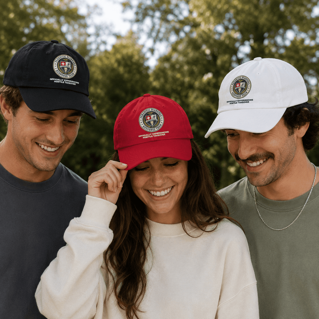 Parasitic Diarrhea Response Team Dad Hat - Hats, Baseball & Trucker - EpiAl's Shop