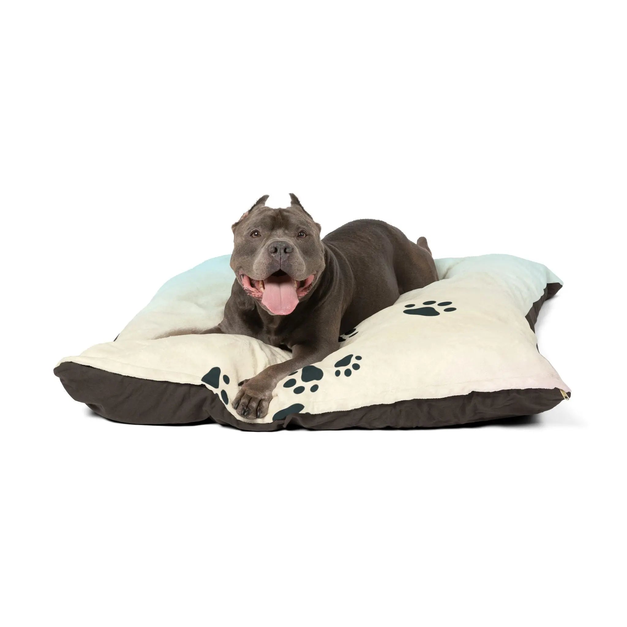 Pastel Paw Print Pet Bed | Cozy Dog & Cat Bed - Pet Supplies - EpiAl's Shop