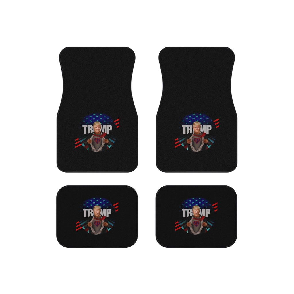 Patriotic Car Mats Set - Trump Inspired Design - Set of 4 - Accessories, Auto, Spare Tire Covers - EpiAl's Shop