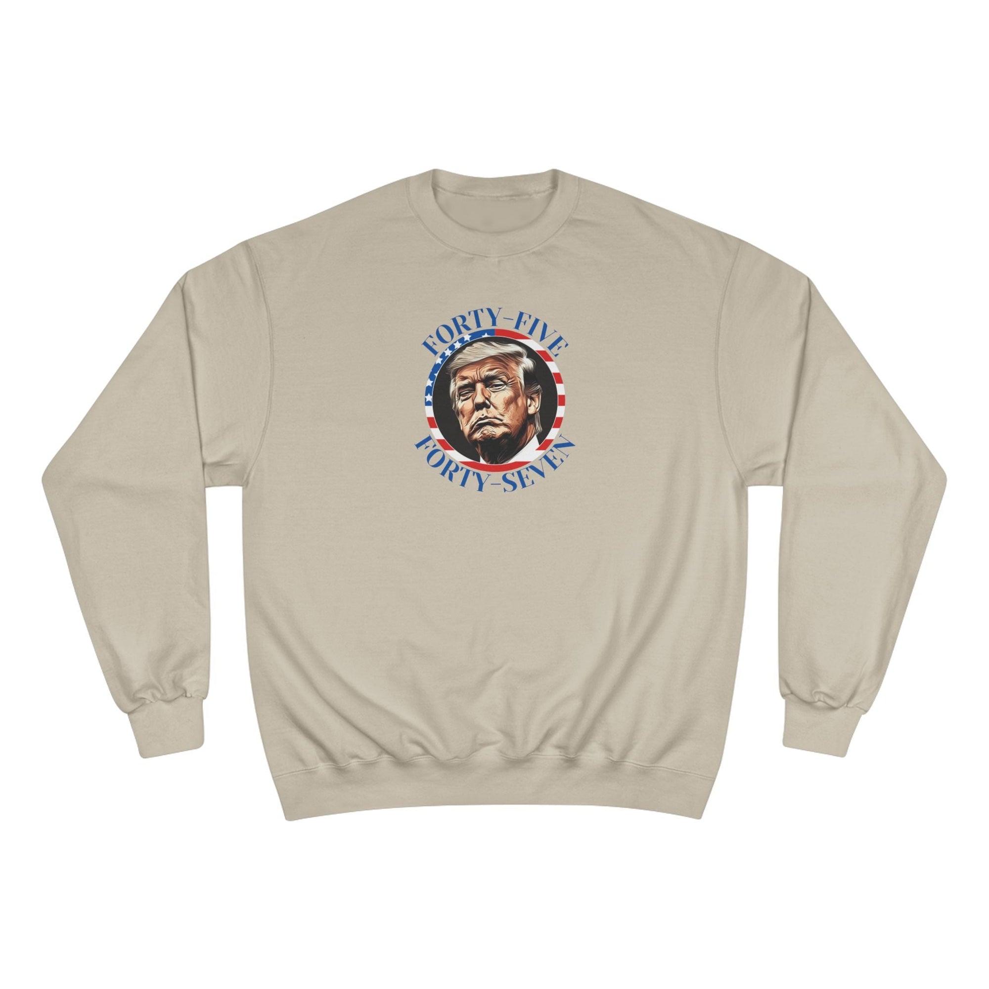Patriotic Champion Sweatshirt, 45 47 Trump - Clothing, Sweatshirts - EpiAl's Shop