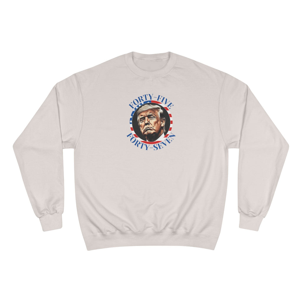 Patriotic Champion Sweatshirt, 45 47 Trump - Clothing, Sweatshirts - EpiAl's Shop