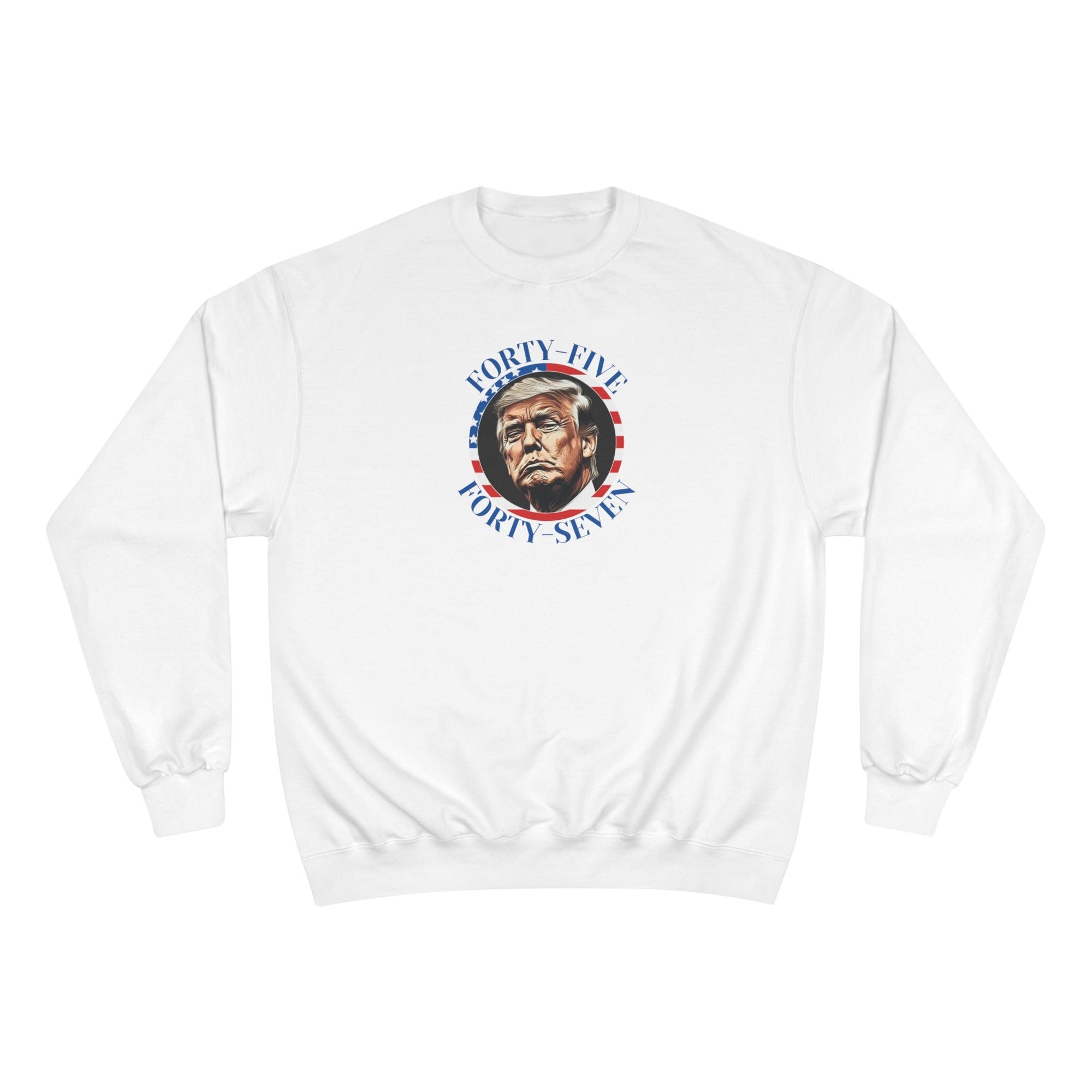 Patriotic Champion Sweatshirt, 45 47 Trump - Clothing, Sweatshirts - EpiAl's Shop