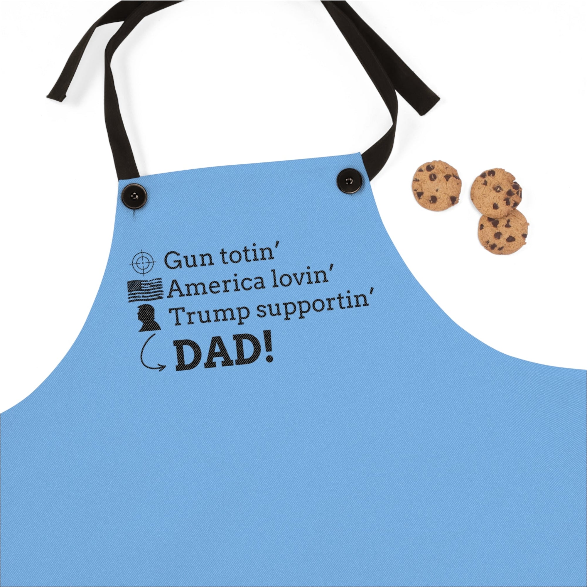 Patriotic Dad Apron - Gun Totin' America Lovin' Trump Supportin' - Perfect Gift for Father's Day & BBQs - Accessories, Kitchen, Aprons - EpiAl's Shop