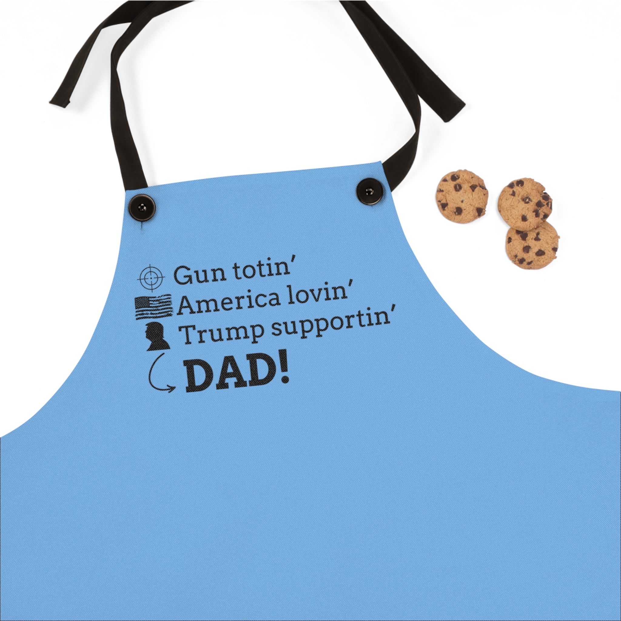 Patriotic Dad Apron - Gun Totin' America Lovin' Trump Supportin' - Perfect Gift for Father's Day & BBQs - Accessories, Kitchen, Aprons - EpiAl's Shop