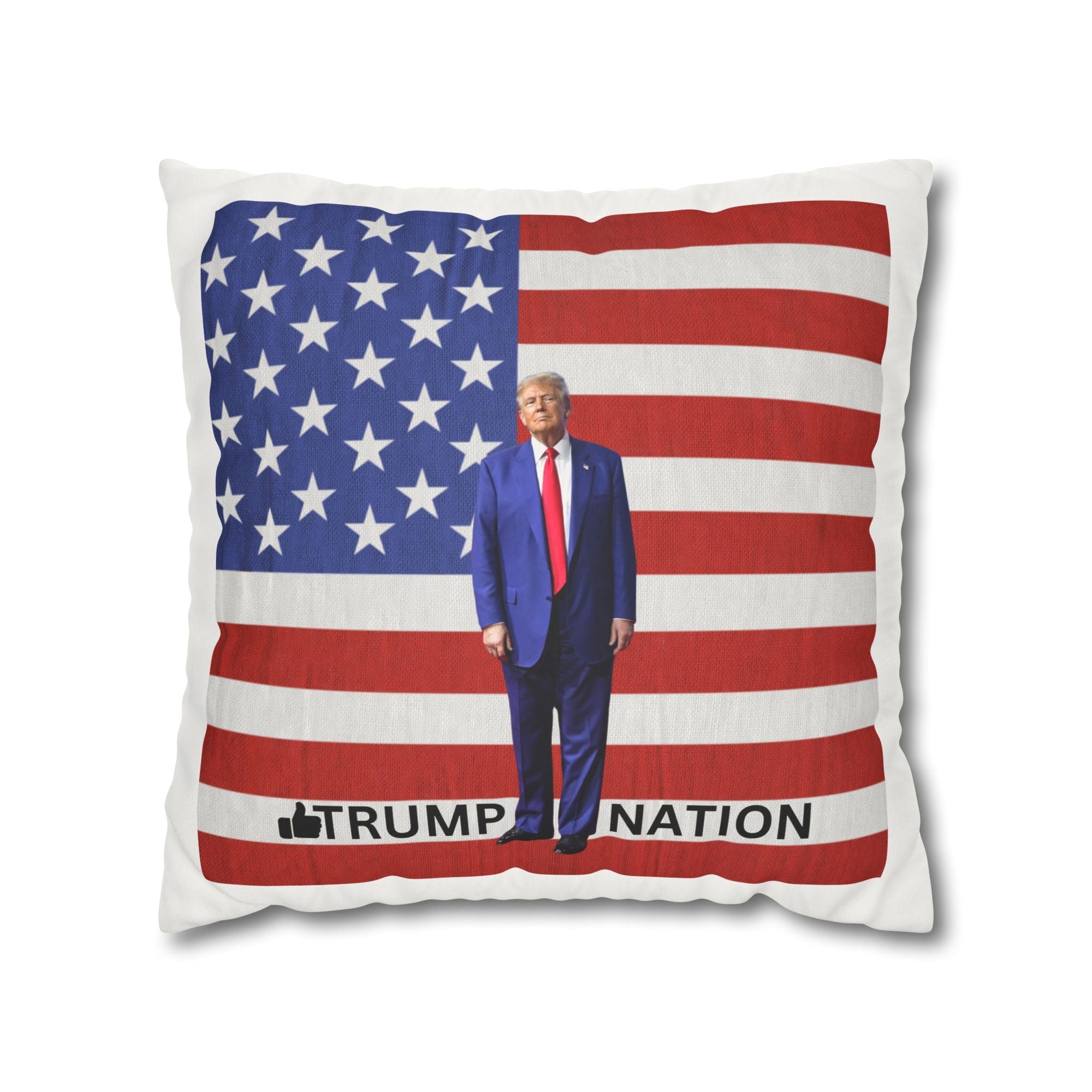 Patriotic Faux Suede Pillowcase – Trump Nation Design - Decor, Home, Pillows - EpiAl's Shop
