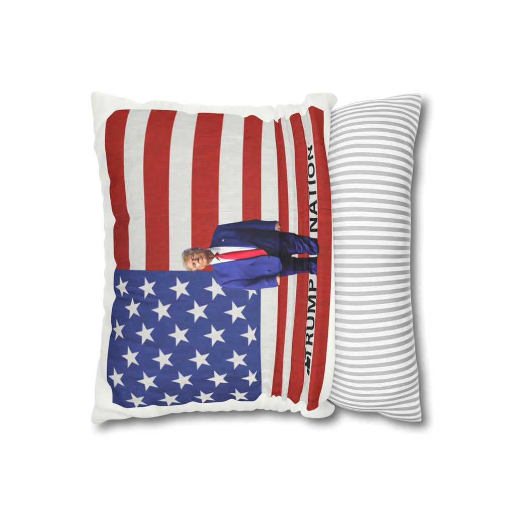 Patriotic Faux Suede Pillowcase – Trump Nation Design - Decor, Home, Pillows - EpiAl's Shop