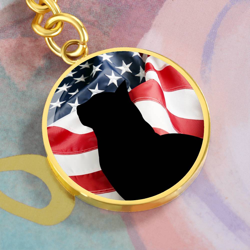 Patriotic Kitty Keychain - Jewelry - Epileptic Al’s Shop