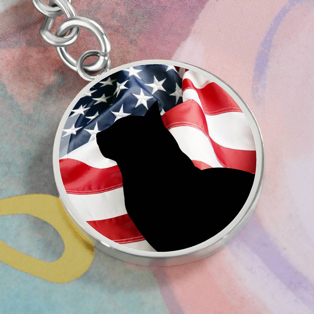 Patriotic Kitty Keychain - Jewelry - Epileptic Al’s Shop