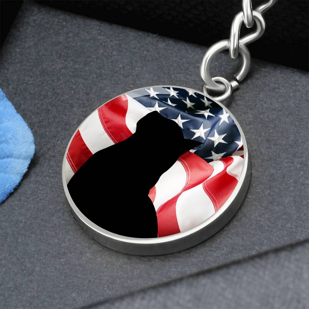 Patriotic Kitty Keychain - Jewelry - Epileptic Al’s Shop