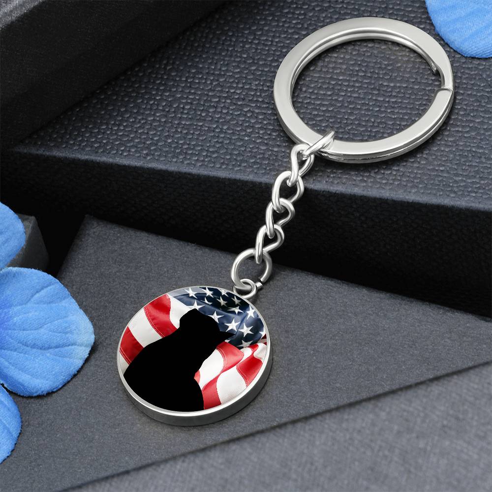 Patriotic Kitty Keychain - Jewelry - Epileptic Al’s Shop