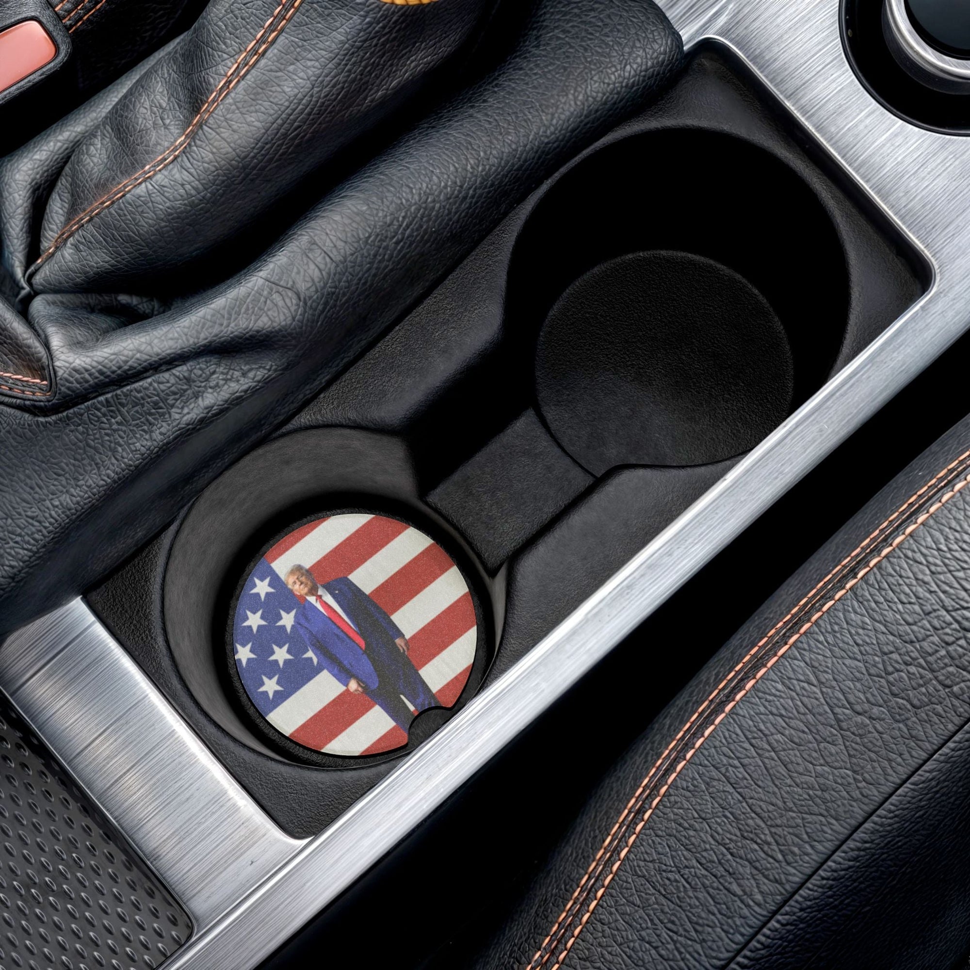Patriotic Soapstone Car Coaster - Donald Trump Design - Accessories, Auto, Coasters - EpiAl's Shop