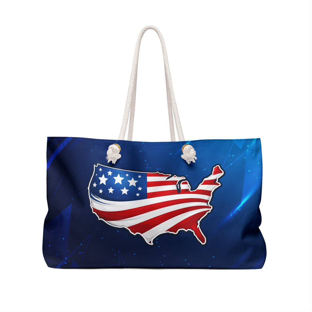 Patriotic USA Map Weekender Bag – Political Parody Travel Tote - Bags, Weekender - EpiAl's Shop
