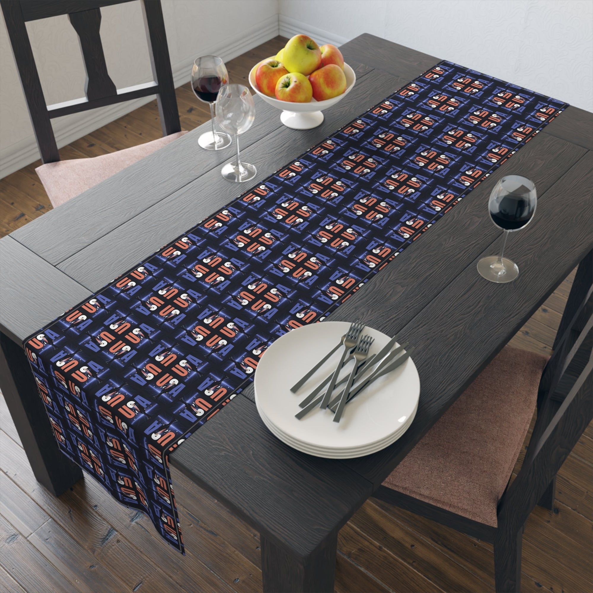 Patriotic USA Table Runner for Modern Decor - Decor, Dining, Table Decor - EpiAl's Shop