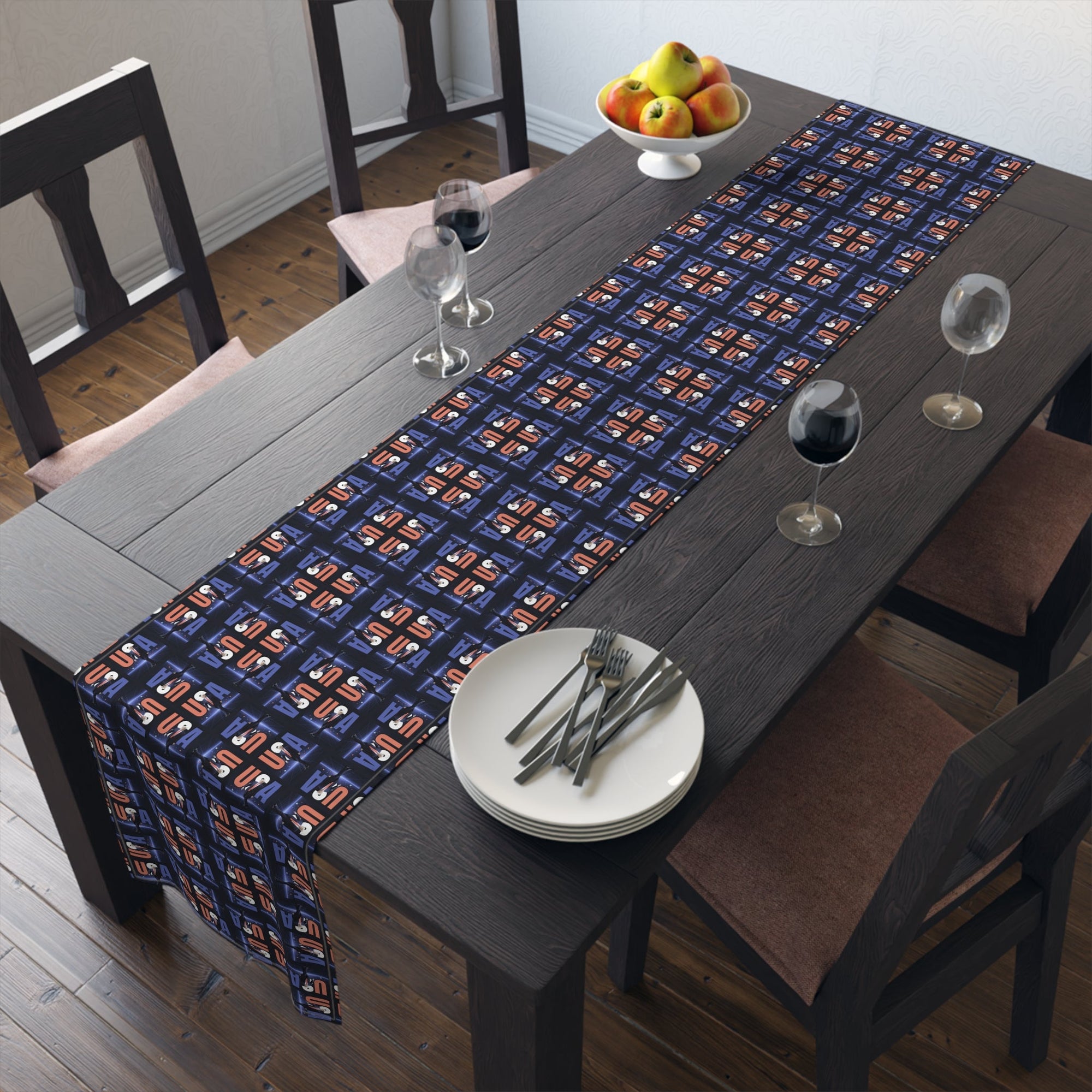 Patriotic USA Table Runner for Modern Decor - Decor, Dining, Table Decor - EpiAl's Shop