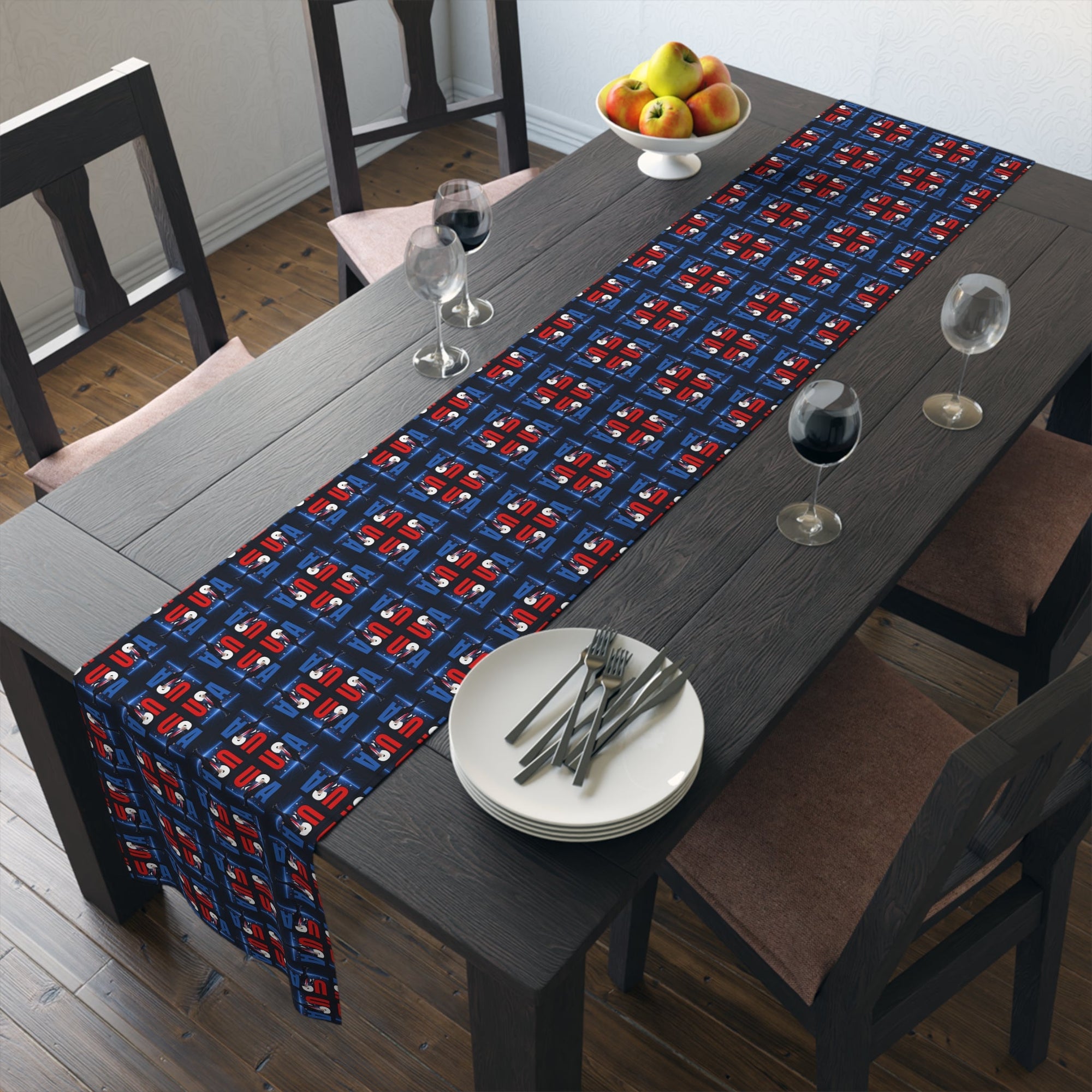Patriotic USA Table Runner for Modern Decor - Decor, Dining, Table Decor - EpiAl's Shop