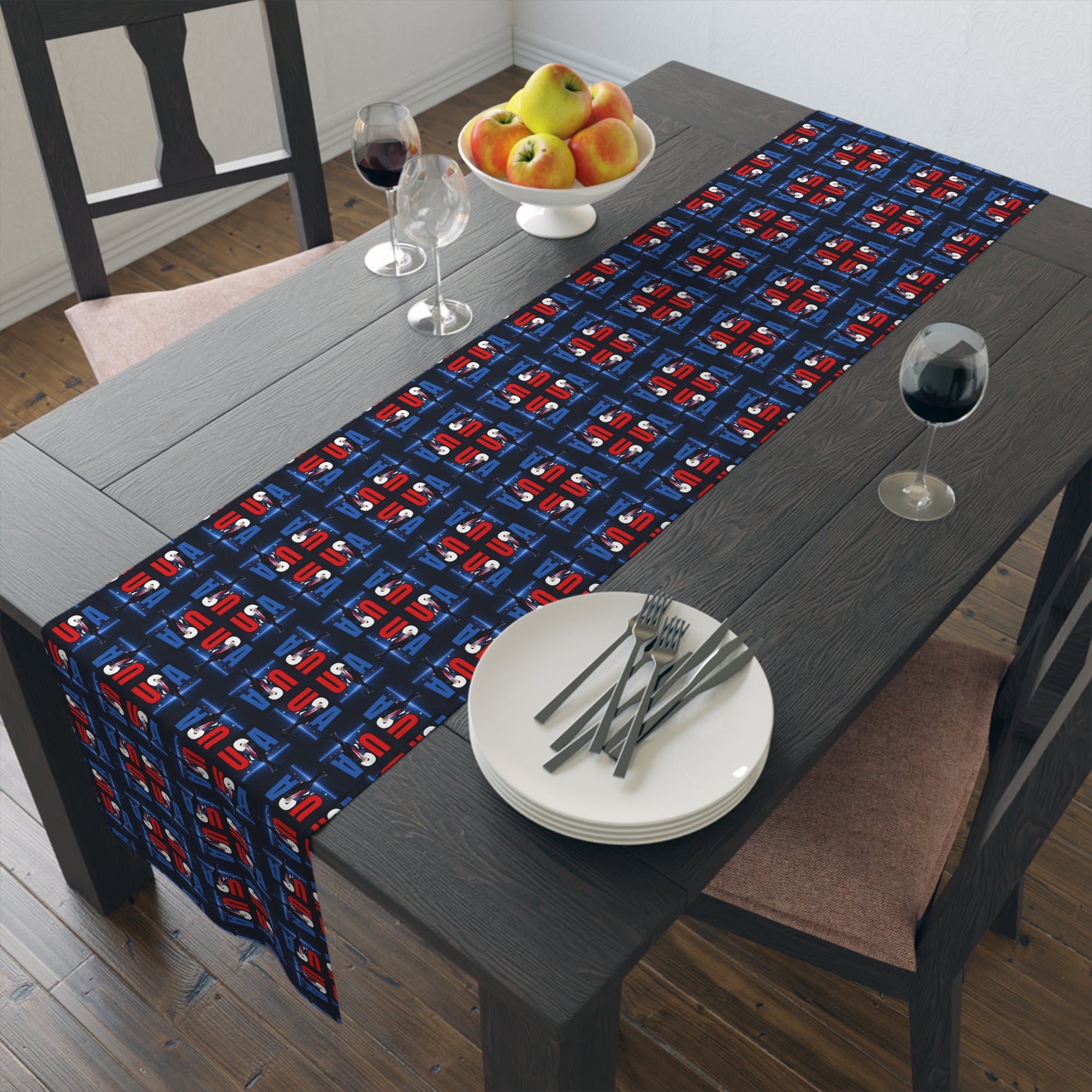 Patriotic USA Table Runner for Modern Decor - Decor, Dining, Table Decor - EpiAl's Shop