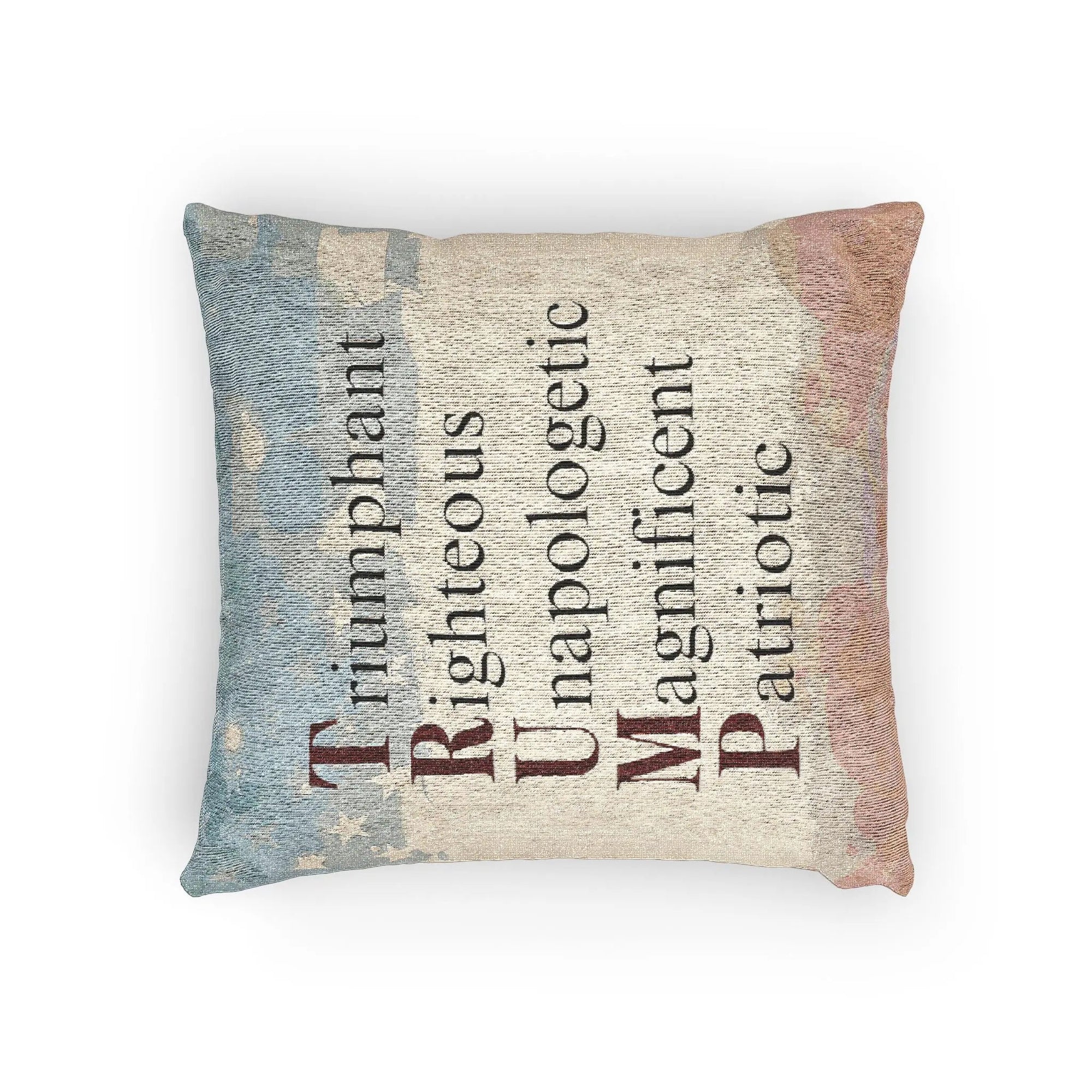 Patriotic Woven Pillow - Trump Inspired Home Decor for Freedom Lovers - Decor, Home, Pillows - EpiAl's Shop